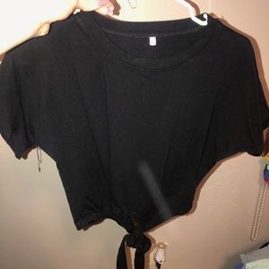short sleeve crop top